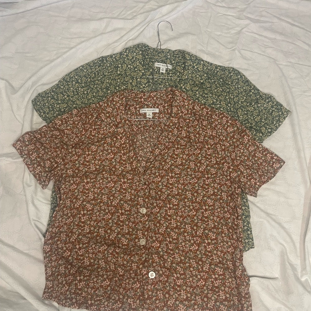 2 medium button shirt free assembly